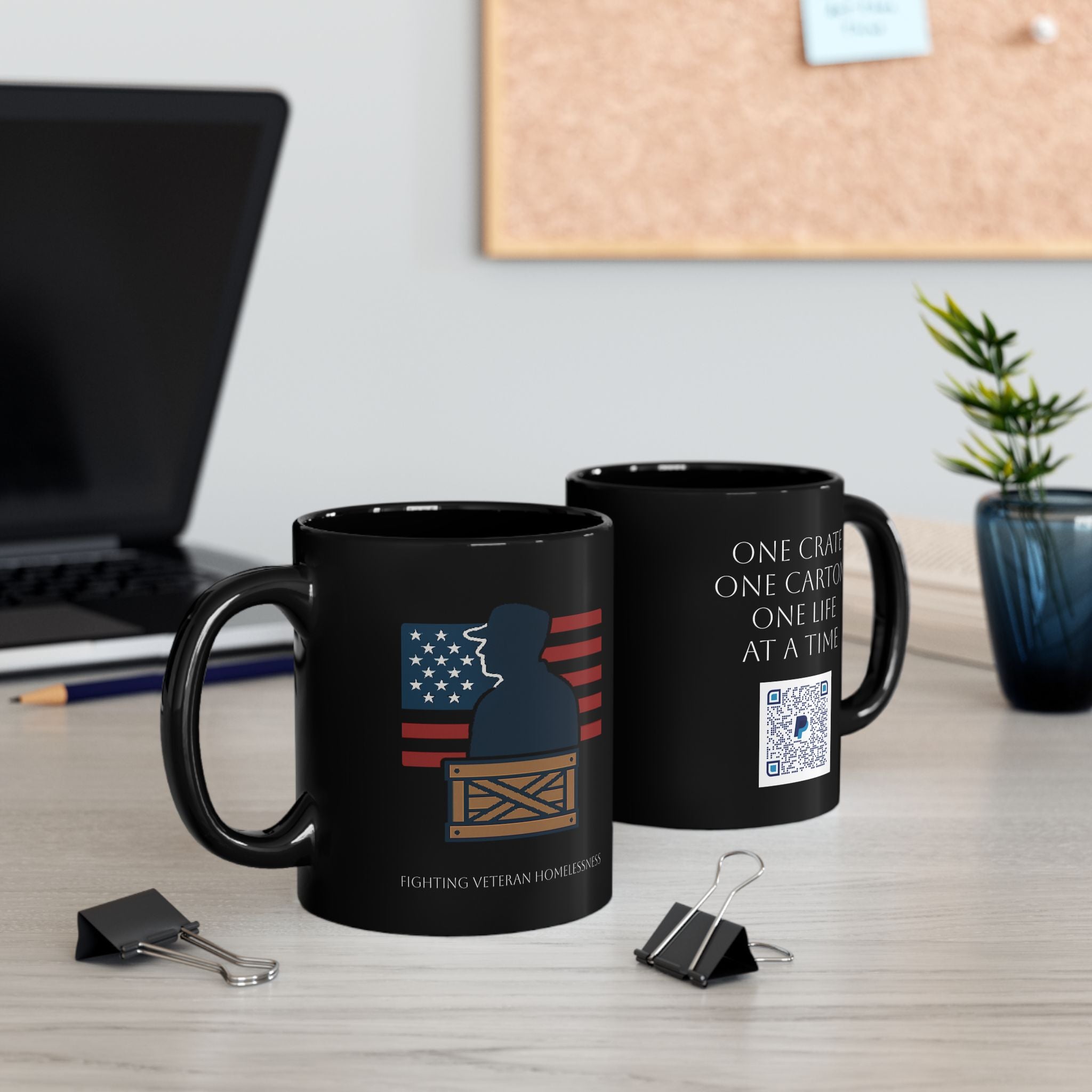 Inspirational Black Coffee Mug