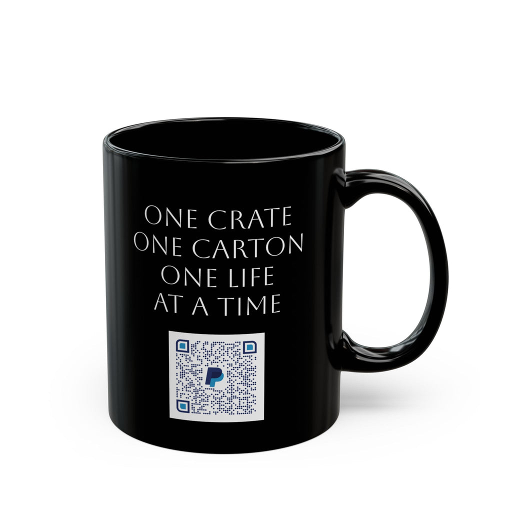 Inspirational Black Coffee Mug