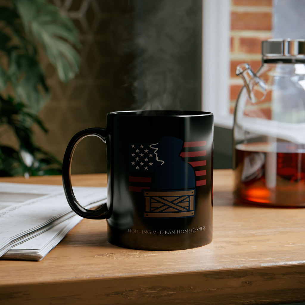 Inspirational Black Coffee Mug