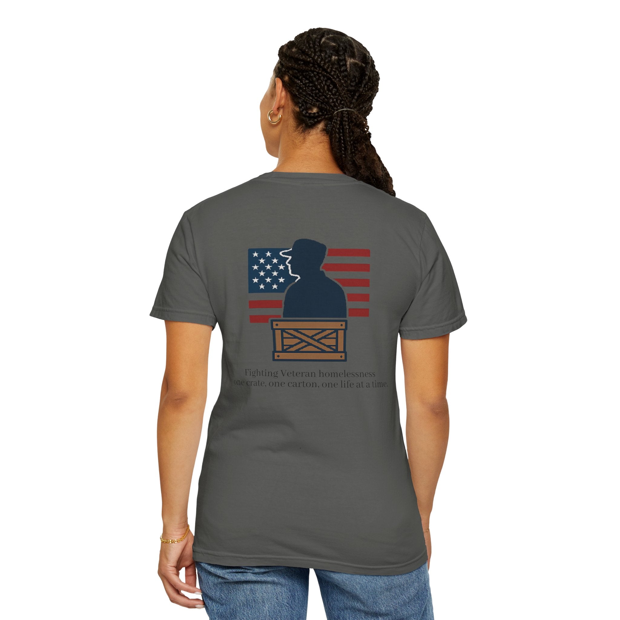 Crates and Cartons Support a Homeless Veteran T-shirt