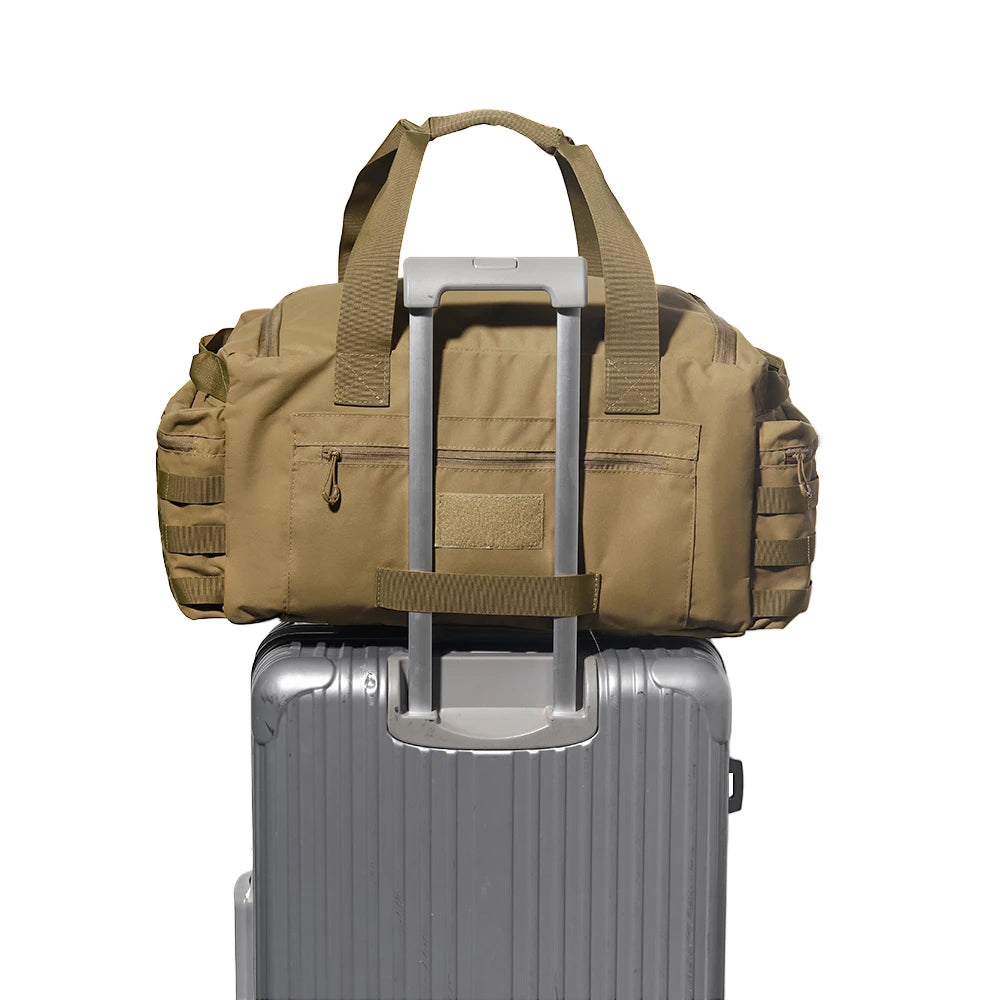 Heavy Duty Durable Duffel Bag - Multi-Compartment, Luggage-Attachable for Travel & Sport Gear | Ideal for Gym & Outdoor