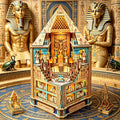 Book Nook Kit  3D Wooden Puzzle Egyptian Pharaoh MummyDIY Miniature Dollhouse Pyramid Model Building Home Decoration Gifts