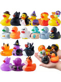 18Pack Rubber Ducks Halloween Party Favors Goodie Bag Fillers Classroom Prizes & Decorations, Halloween Toys for Trick or Treaters