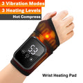 Local Stock Rechargeable Electric Heating Ankle Brace Massager Hot Compress And Vibration Massage for Foot Muscle Relaxation