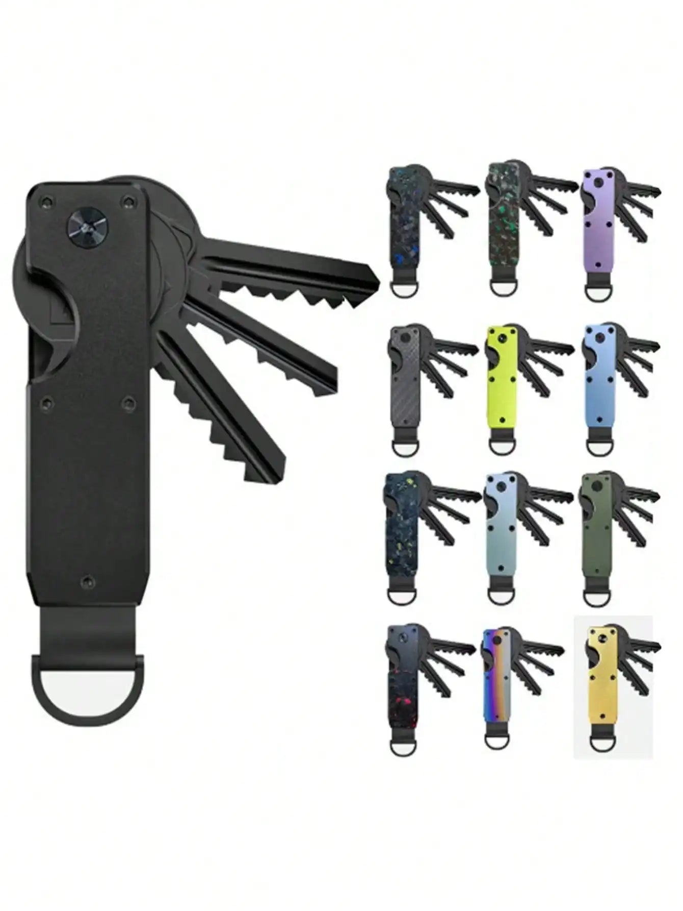 Metal Keychain, Aluminum Alloy Key Organizer, Best Gift For Men And Women