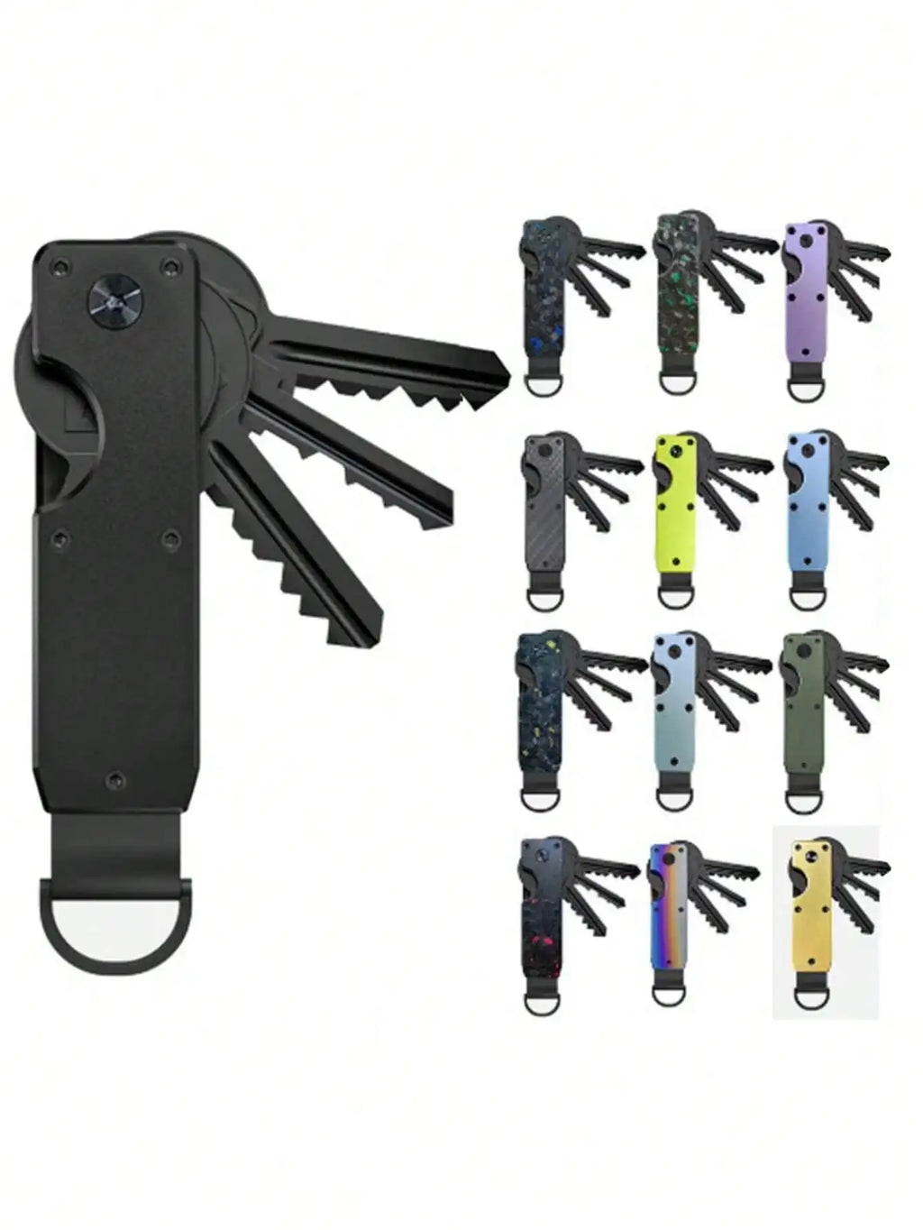 Metal Keychain, Aluminum Alloy Key Organizer, Best Gift For Men And Women