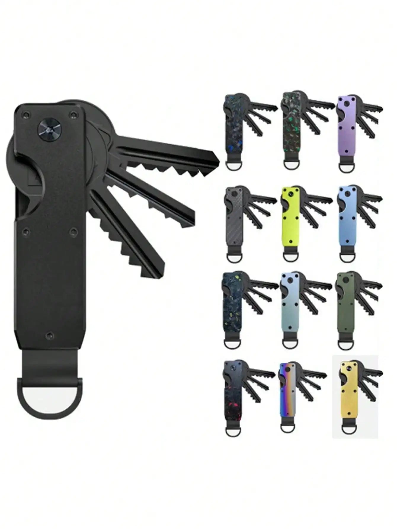 Metal Keychain, Aluminum Alloy Key Organizer, Best Gift For Men And Women