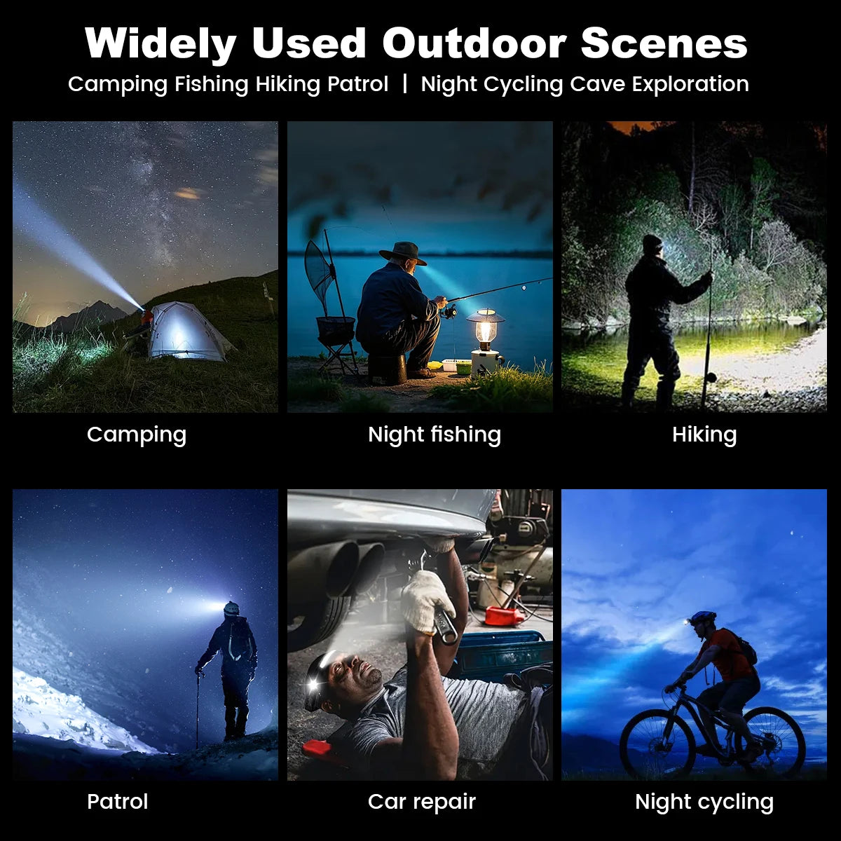 1000mAh COB LED Headlamp Induction Head Lamp Built-in Battery USB Rechargeable Head Flashlight Outdoor Camping Fishing Sensor Headlight