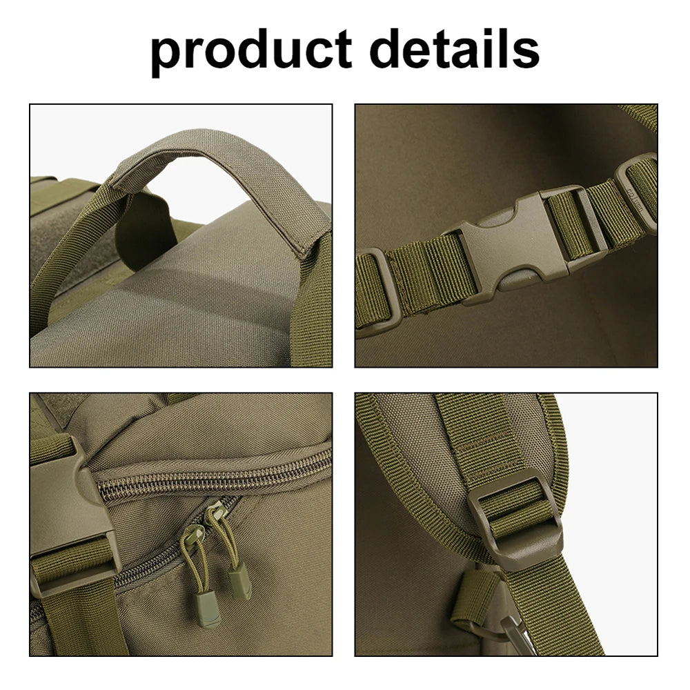 Duffel Bag Outdoor Travel Bag Large Capacity Camping Backpack Waterproof Duffel Bag 56-75L for Outdoor Activities Sports Travel